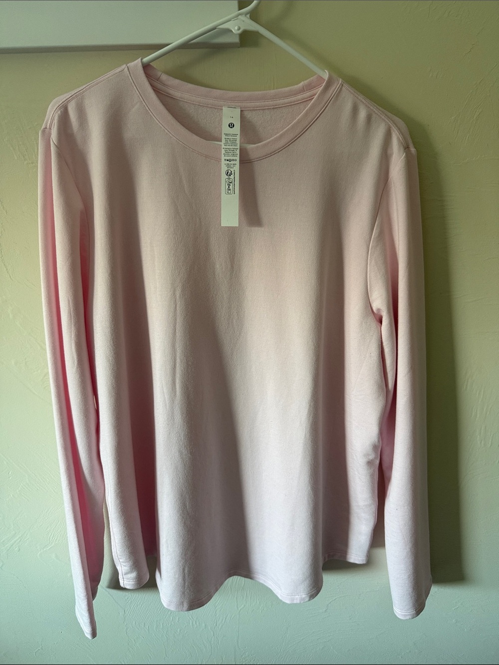lululemon athletica Light Pink Crewneck Tee
